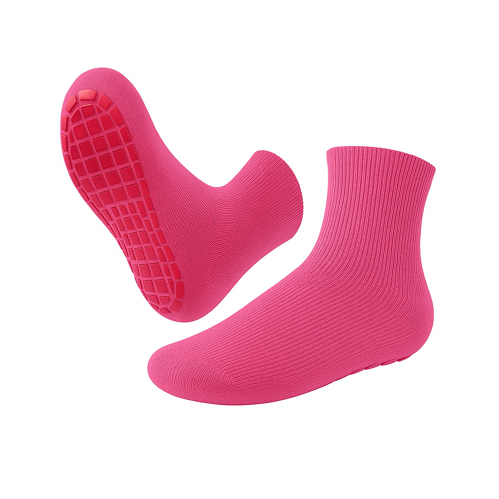 Baby Cotton Grip Socks – Safe, Comfy & Non-Slip Toddler Soccer Grip Socks for Early Walkers
