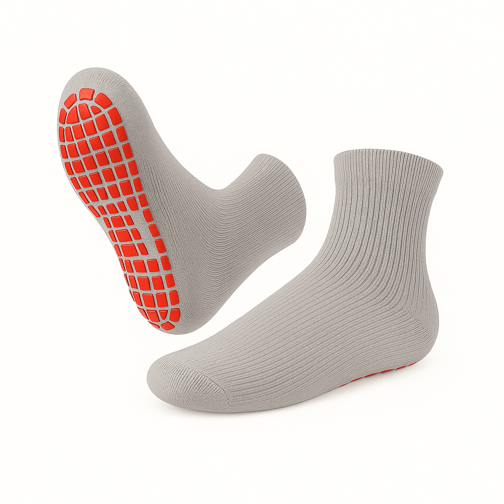 Baby Cotton Grip Socks – Safe, Comfy & Non-Slip Toddler Soccer Grip Socks for Early Walkers
