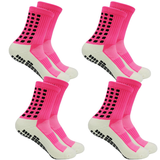Premium Grip Socks for Enhanced Performance (Pink)