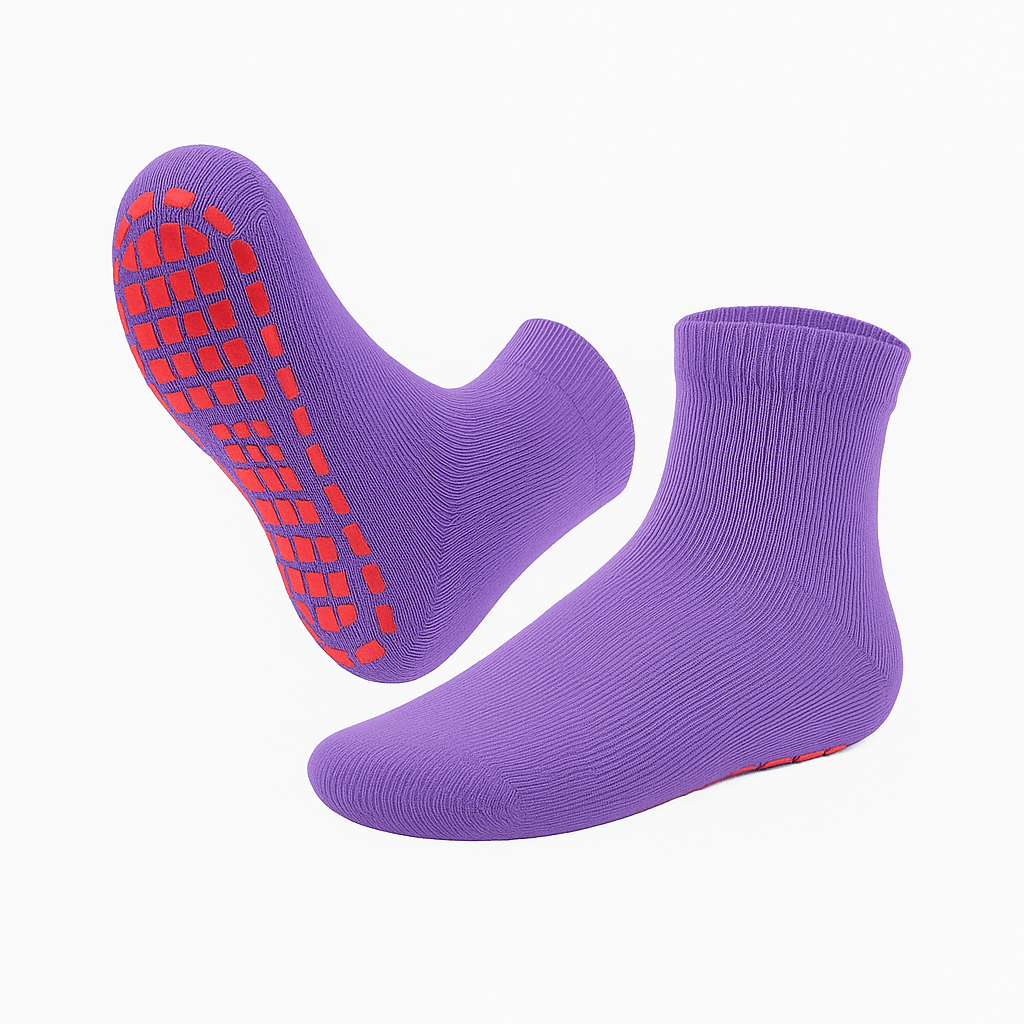 Baby Cotton Grip Socks – Safe, Comfy & Non-Slip Toddler Soccer Grip Socks for Early Walkers