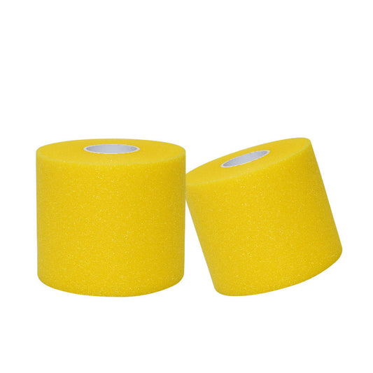 Yellow No-Slip Soccer Pre-Wrap Headband - Enhanced Visibility and Grip