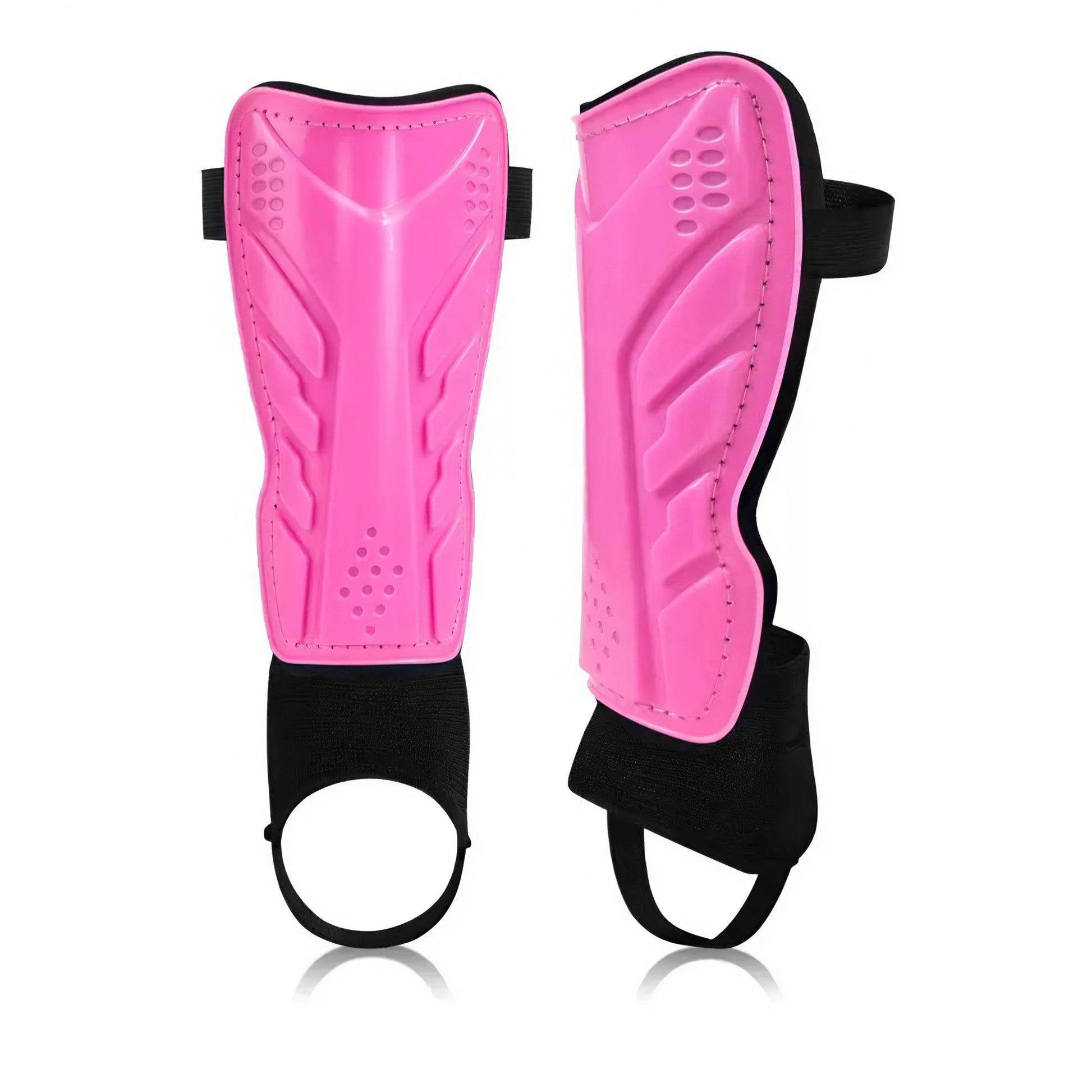 Kids Soccer Shin Guards with Ankle Support – Ideal for School Matches, Club Games & PracticePink