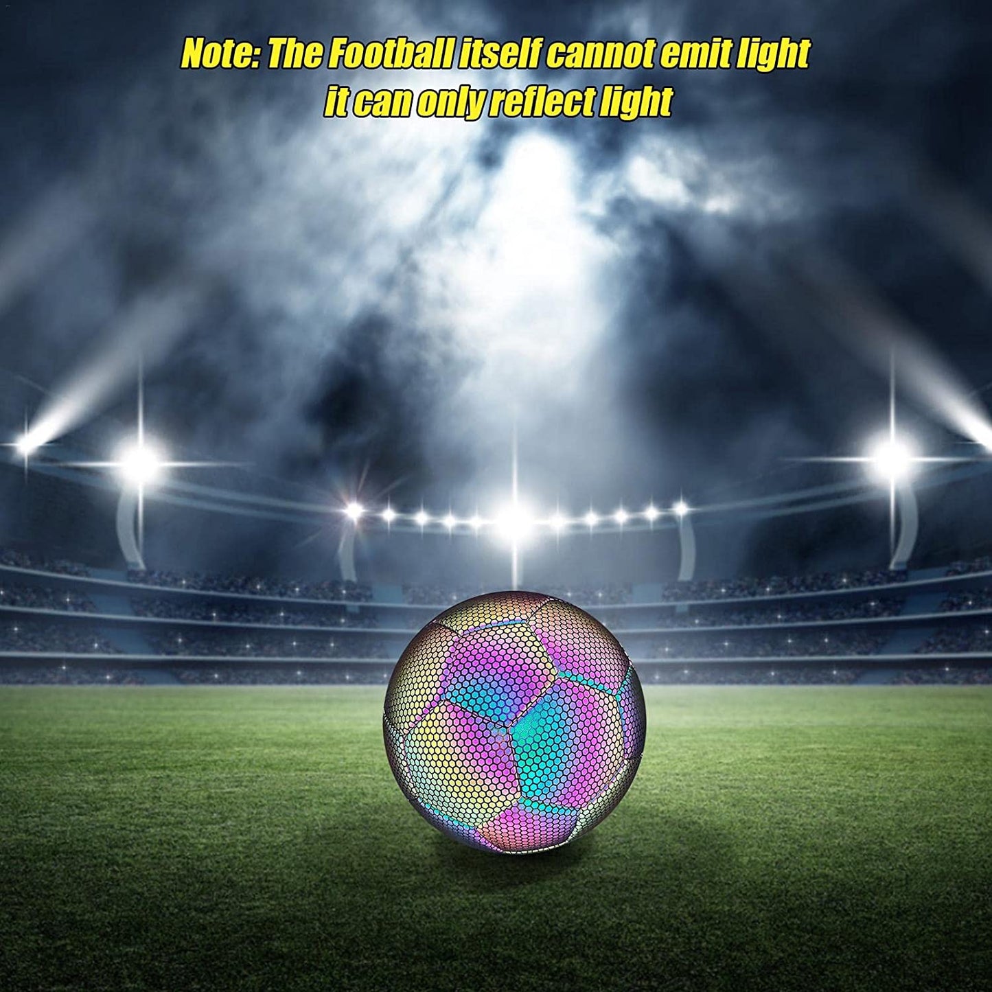 Reflective Kids Soccer Ball Size 4 - Color - Changing Fun for ToddlersLuminous Glow