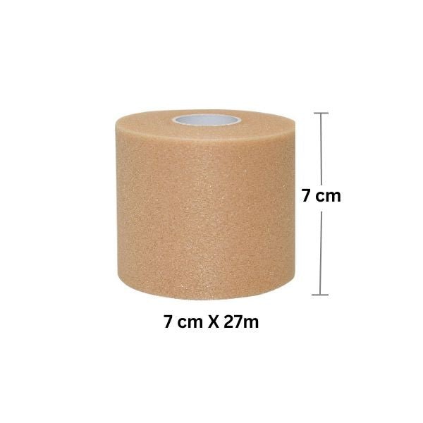 Skin Color Soccer Pre - Wrap Headband - Secure Fit for Distraction - Free Gameplay - 4 RollsSkin Color