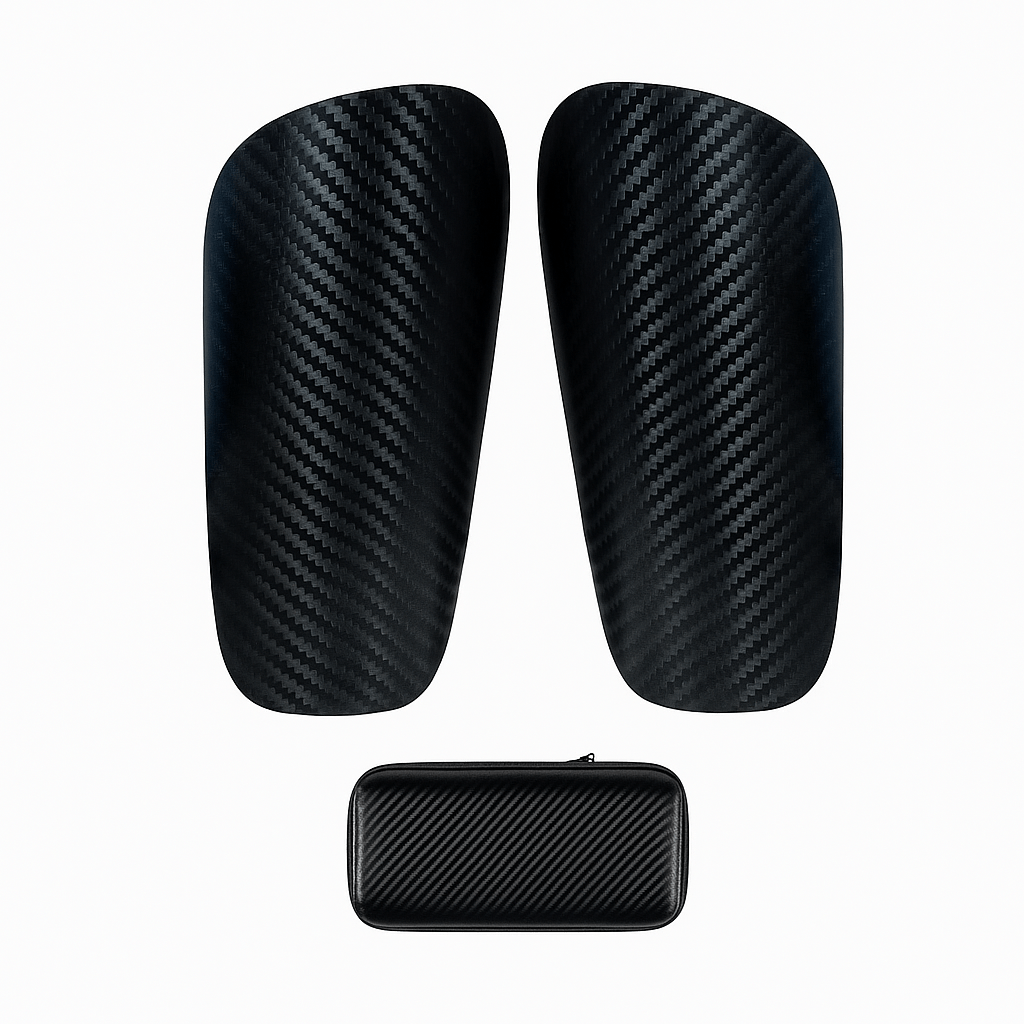 Ultra - Lightweight Carbon Fiber Shin Guards for Kids' Socccer PlayingS