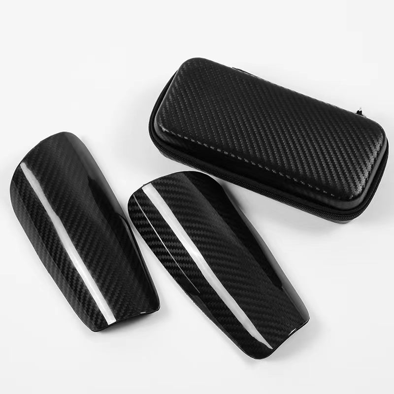 Ultra - Lightweight Carbon Fiber Shin Guards for Kids' Socccer PlayingS
