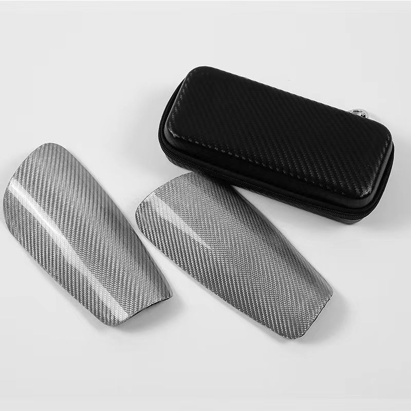Ultra - Lightweight Carbon Fiber Shin Guards for Kids' Socccer PlayingS