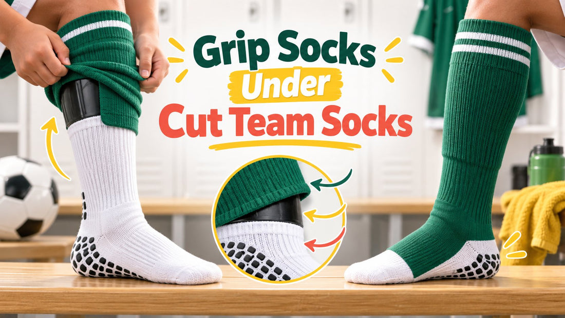 Why Do Soccer Players Wear Grip Socks Under Cut Team Socks? - soccergearforkids