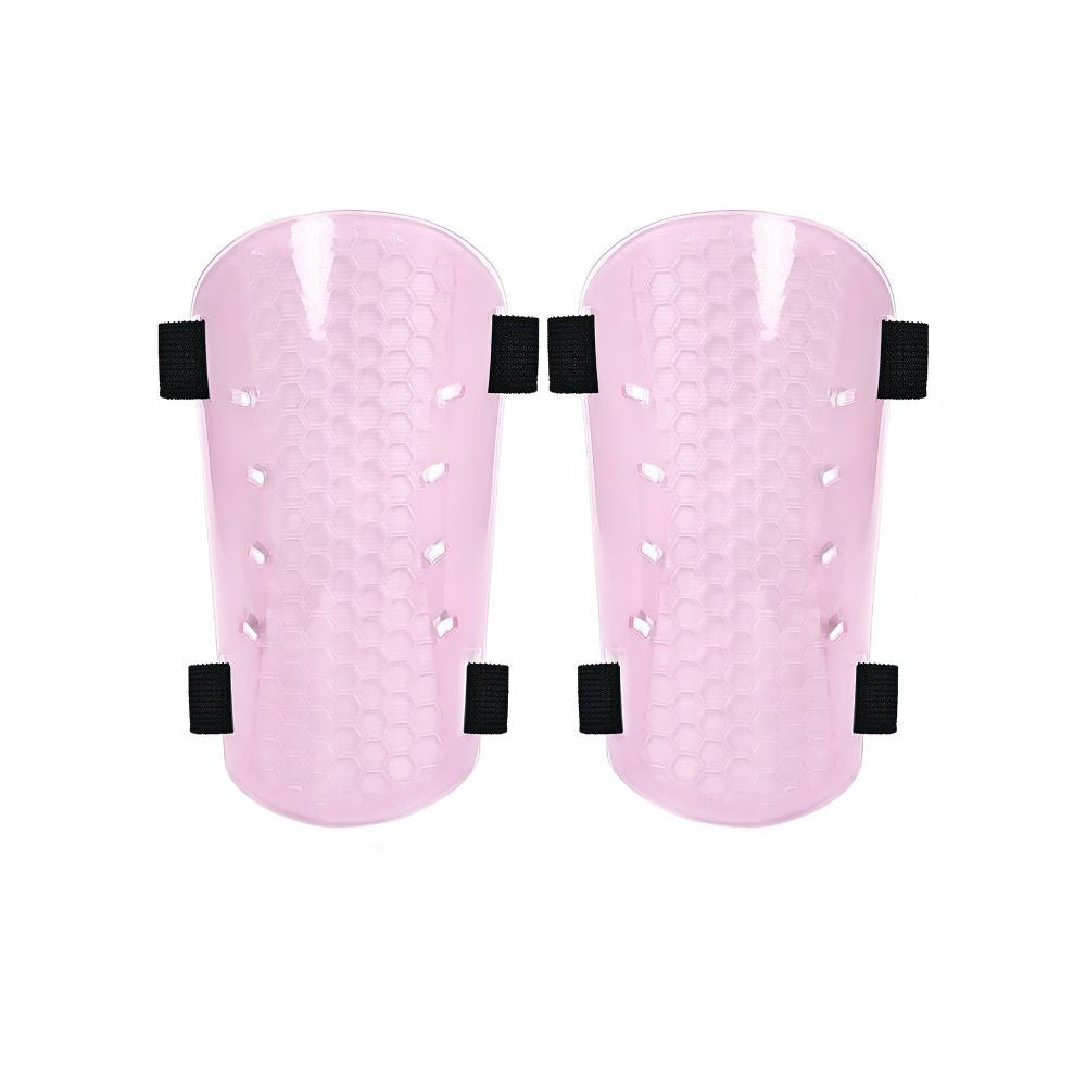 Customizable Shin Guards with Elastic Velcro Straps – Adjustable & Secure FitPink