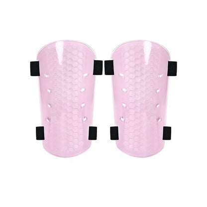 Customizable Shin Guards with Elastic Velcro Straps – Adjustable & Secure FitPink
