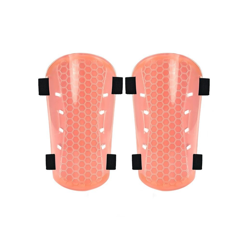 Customizable Shin Guards with Elastic Velcro Straps – Adjustable & Secure FitOrange