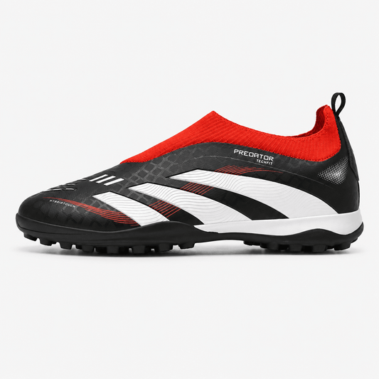 Kickaroo No - Tie Youth Soccer Cleats | Laceless FG & Turf ShoesBlack