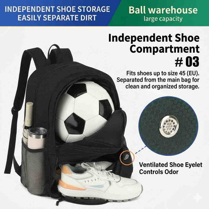 Kickaroo Youth Soccer Bag with Ball & Shoe CompartmentBright Green