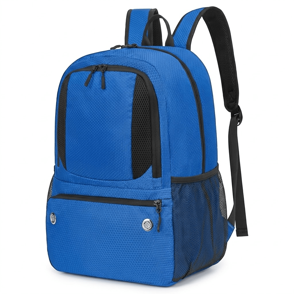 Kickaroo Youth Soccer Bag with Ball & Shoe CompartmentBlue