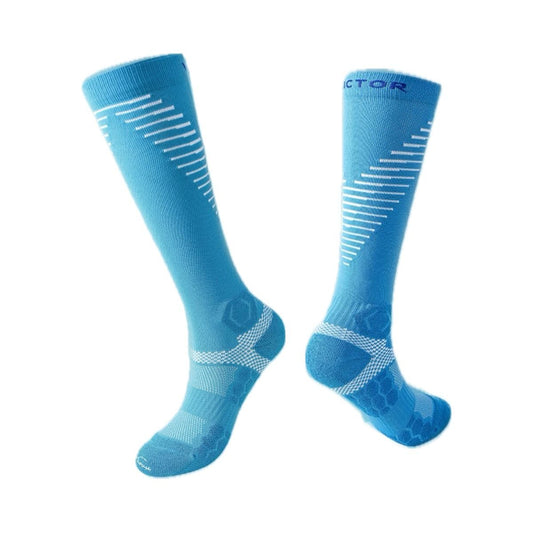 soccer socksKids Anti - Slip Soccer Socks | Cushioned Knee - High Grip SocksTurquoise Blue