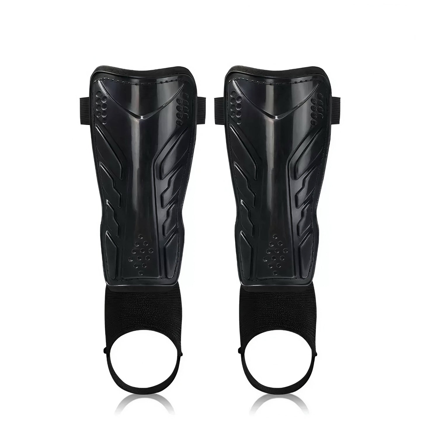 Kids Soccer Shin Guards with Ankle Support – Ideal for School Matches, Club Games & PracticeBlack