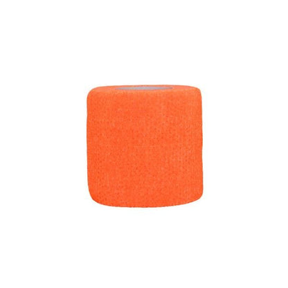 Bright orange athletic tape