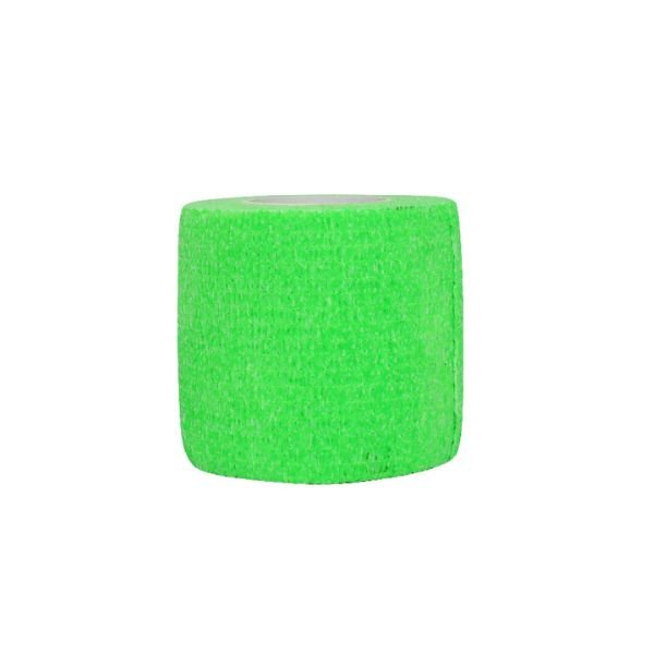 Bright green athletic tape