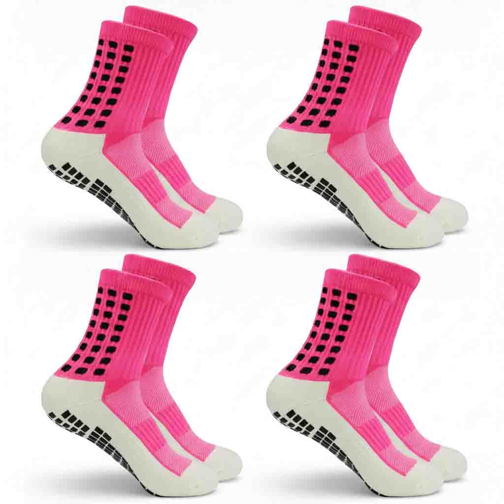 Premium Grip Socks for Enhanced Performance (Pink)EU 29 - 34/US 12 - 2.5