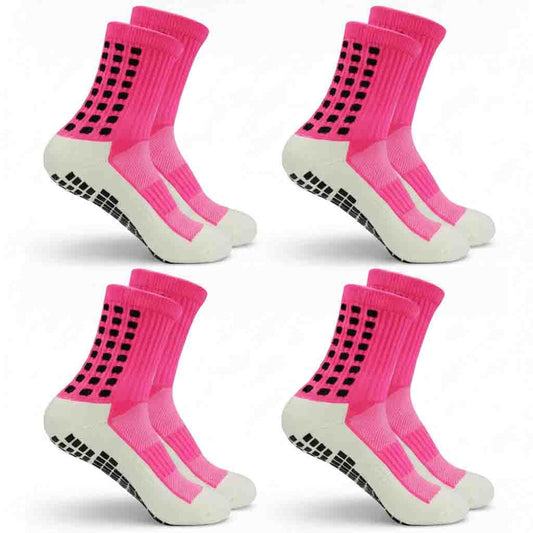 Premium Grip Socks for Enhanced Performance (Pink)EU 29 - 34/US 12 - 2.5