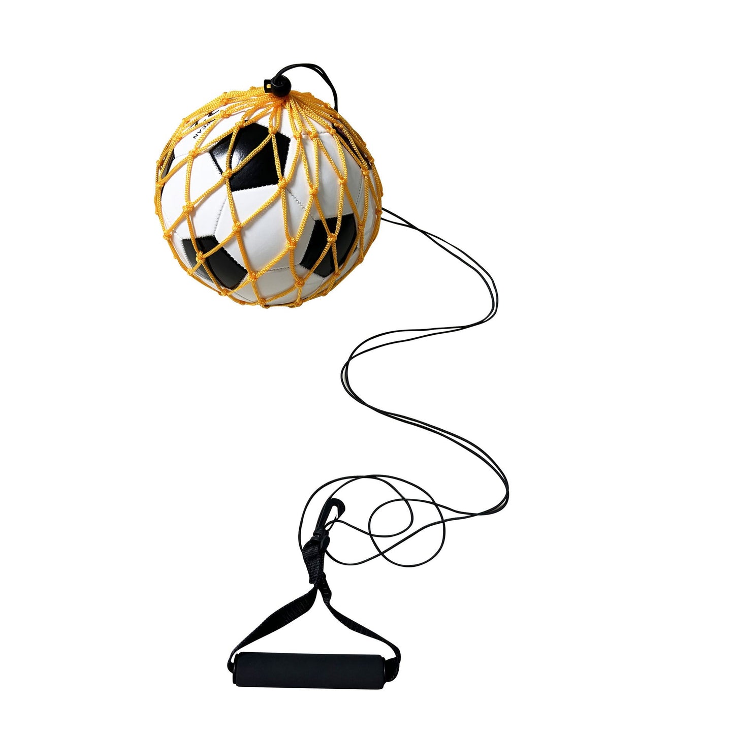 Soccer Kick Trainer with Waistband or Handle for Youth Players & BeginnersBlack Handle