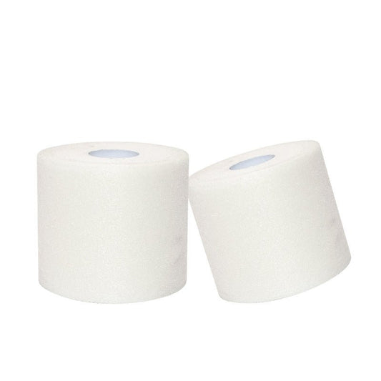 White Soccer Pre - Wrap Headband - Cool Comfort and Clear Visibility - 4 RollsWhite